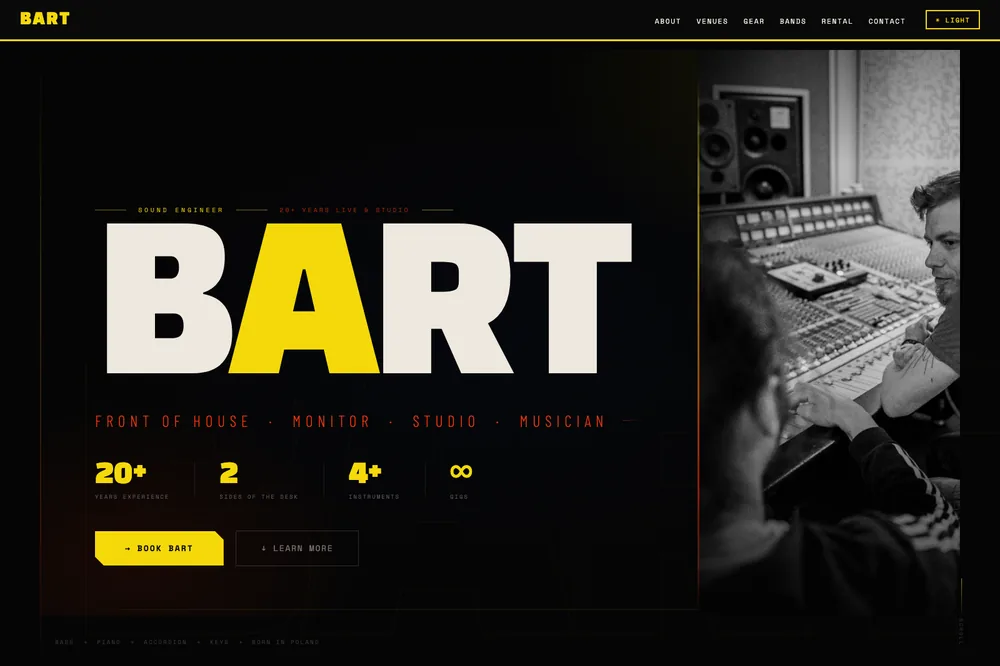 Bart sound engineer website