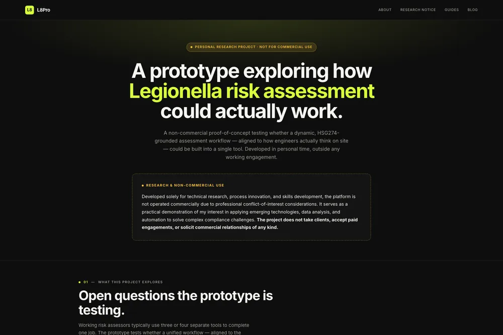 L8 Pro website preview