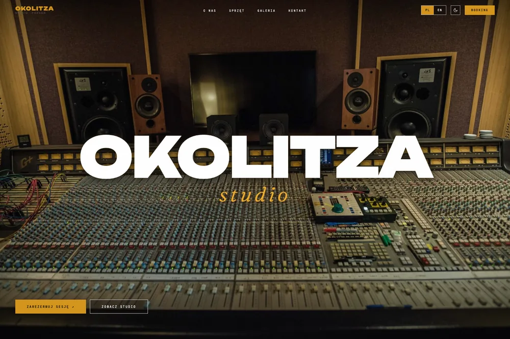 Okolitza Studio website preview